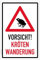 Aufkleber Warnung Hinweis Vorsicht Krötenwanderung! Schild Folie selbstklebend | Variante wählbar Made in Germany, Größe: Rot | 10x15cm
