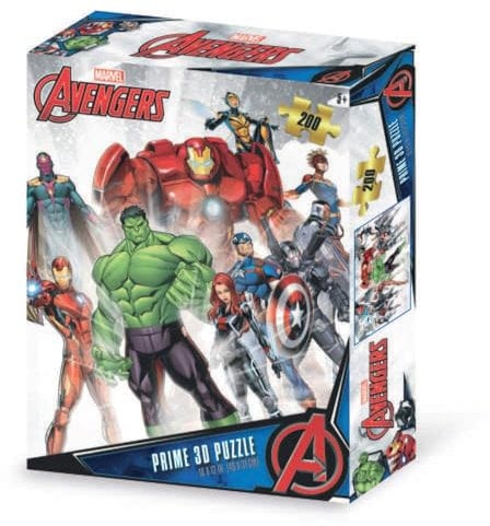 Grandi Giochi PUA01000 Avengers Horizontales Linsenpuzzle, mit 200 Teilen und 3D-Effekt-Packung-PUA01000