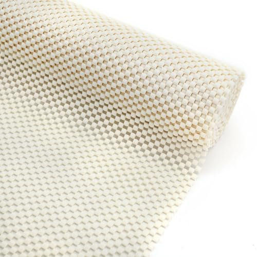 Non-Slip Mat,30X200CM Anti-Slip Shelf Liners Anti-slip Mat,Kitchen Shelf Liner Cupboard Cabinet Liners,Rug Gripper Antislip Matting,Drawer Liners Non Adhesive Fridge Liner for Shelves (White)
