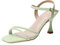 Yowablo Sandali con tacco e punta in pelle tinta unita moda donna Ballerina Da Bambina (Green, 39)