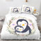 CHEFFS Pinguin Bettwäsche 135x200 Kinderbettwäsche Pinguin für Jungen Mädchen Biber Bettwäsche Set mit Pinguin 135 x 200 cm 3D Drucken Mit Reißverschluss (135 x 200 cm,2)