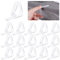 simarro 16 Stück Transparent Tischdeckenklammer, Kunststoff Tischklammern Klammern Set Tischdecke Clips Outdoor Tischdeckenhalter-Clips für Hochzeiten im Freien Zuhause Camping Restaurant (Bis 30 mm)