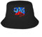 ZGGUOJU Homme bob Casquette Parasol personnalisé 974 Réunion Logo Bob Chapeau Hommes Femmes Mode Été en Plein Air Soleil Réunionnais Fier Pêcheur Cap Cadeau