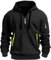 Blitzangebote des Tages Heute B Ware Rückläufer Kapuzenpullover Herren Mit Reißverschluss Hoodie Sweatshirt Mit Kapuze Warm Hoody Männer Oversize Pullover Winter Hooded Pulli Black Friday