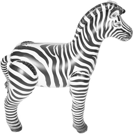 Cabilock Aufblasbare Spielzeuge mit Tiermotiven Zebra-dekorationen Aufblasbare Außendekoration für Jungen und Mädchen Spielen An-zeb3 Pädagogisches Partyzubehör