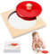 Montessori Baby Spiegel Spielzeug Montessori Spiegel Peekaboo Knopf Puzzle Jumbo Knopf Baby Puzzles Montessori Spiegel Peekaboo Knopf Baby Holzpuzzle mit Spiegel für Babys 6-12 Monate