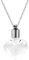 AMISENK Collier avec pendentif bouteille en verre avec fermeture sécurisée pour différentes décorations et parfums