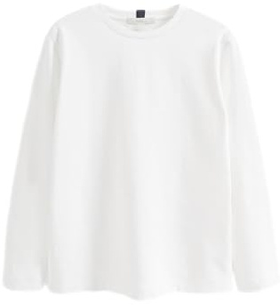 NEXT Damen Standard Schweres Langarmshirt aus 100% Baumwolle