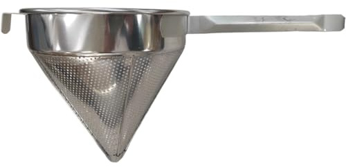 Muteitt Stainless Steel Chinois Strainer, China Cap Strainer for Tomato, Berry, Fruit, Egg, Soup and Other Canning Jam Making Supplies