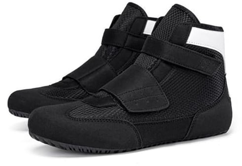 FJJLOVE Kinder Boxschuhe Jungen Mädchen Boxer Jugend Kickboxen Ringen Trainer Atmungsaktive Sportschuhe Für Herren,Schwarz,35 EU