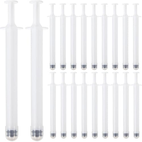 ROKZELT Einweg Vaginal Creme Applikatoren, 20 Stück Vaginal Applikator Fuer,Hygienische Gewinde Injektor Applikatoren,Gleitgel Applikator Spritze Gleitmittel Tube für Die Meisten Zäpfchen Unguent
