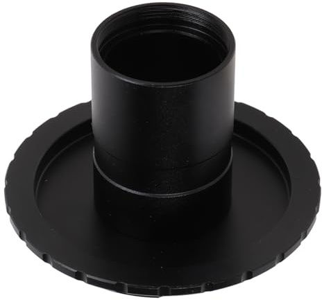 Microscope Lens Adapter Compatible with EOS EF SLR and DSLR Cameras, C Mount Digital Camera Lens Adapter for Macrophotography, 25mm Installation Size, High Strength Alloy Material (Exclusively for
