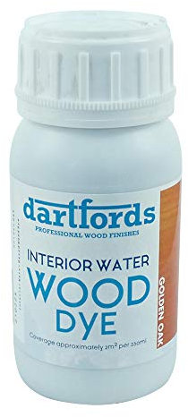 dartfords Interior Water Based Wood Dye - Golden Oak, 230ml Bottle