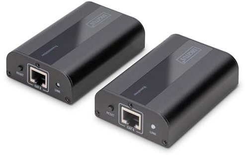 DIGITUS DS-55204 - DS-55204 KVM-Extender Sender und Empfänger (4KHDMIExtenderSet 4K2K/60Hz - 4K HDMI Extender Set, HDMI 2.0 30/60 m via Netzwerkkabel (Cat 6, 6a, 7), UHD 4K2K/60 Hz)