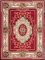 Carpeto Orientteppich Teppich Rot 200 x 300 cm Medaillon Muster Kurzflor Verona Kollektion