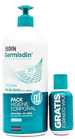 GERMISDIN ORIGINAL PIEL NORMAL GEL DE BAÑO SIN JABÓN CON ANTISÉPTICOS 1000 ML + 100 ML GRATIS