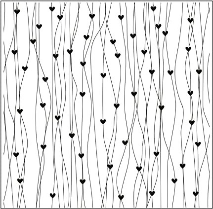 Vaessen Creative Prägeschablone Folder, Herzen mit Linien, Zum Hinzufügen von Strukturen, Muster und Hintergründe auf Karten oder Scrapbook-Seiten, Durchscheinend