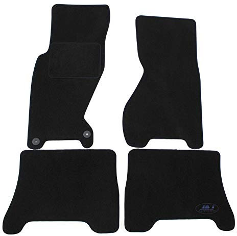 J&J AUTOMOTIVE | Velours Fußmatten Autotepiche Passend Für Grand Cherokee 1999-2005, rutschfeste Untregrund, Verstärkt Im Pedalbereich