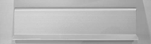 H&E™ - Placa de aluminio satinado para buzón, 252 x 76 mm