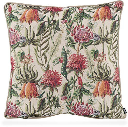 H.O.C.K. Bloom Flashing Kissen inkl. Füllung mit Keder Herbst/Winter (50x50cm, Natur)