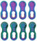 Keenso 4 Pair Bike Chain Link, Steel Bike Bicycle 12Speed Chain Missing Link Connector Parts Cycling Accessory(Colorful) Bicycles and spare parts