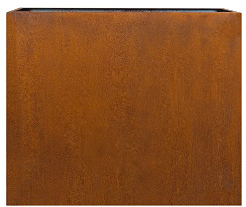 Köhko® Designer-Hochbeet aus Cortenstahl Viva 95 x 35 x 80 cm | Pflanztrog in Edelrost-Optik