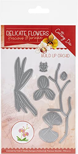 Precious Marieke PM10177 Orchid Marieke Stanzschablonen, Papier, Orchidee, zarte Blumen