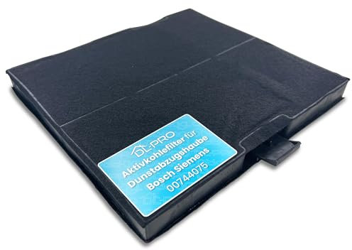 DL-pro Kohlefilter Aktivkohlefilter für Bosch 00744075 744075 DHZ5226 Siemens LZ52251 Neff Z5131X1 Dunstabzugshaube
