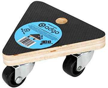 ADGO Transportplattform Dreieckig Laminiert Möbelroller Rollbrett Transportroller Transporter Möbelhund, 130x130x130 mm, max. 100 kg