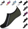 SAGUARO Herren Badeschuhe Damen Strandschuhe rutschfest Schwimmschuhe Männer Atmungsaktiv Neoprenschuhe Frauen Aqua Wassersport Sommer Dunkelgrün 42/43 EU