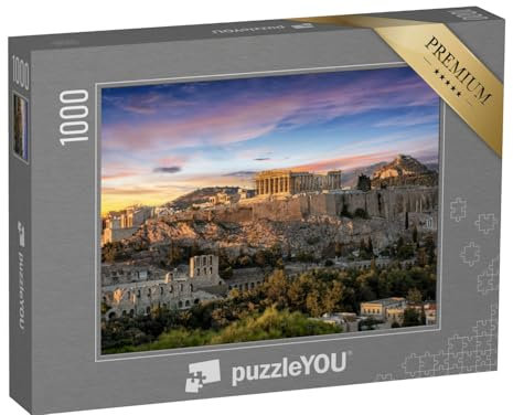 puzzleYOU: Puzzle 1000 Teile „Parthenon-Tempel auf der Akropolis von Athen, Griechenland“ – aus der Puzzle-Kollektion Europa, Akropolis, Griechenland