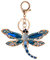 iSpchen Autoschlüsselanhänger Bunte Libelle Schlüsselanhänger Personalisiert Bling Strass glitzer Schlüsselbund Auto Schlüssel Anhänger Damen Mädchen Tasche Keychain Dekoration Anhänger Geschenk