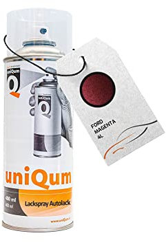 uniQum Autolack Spraydose für Auto fürs FORD MAGENTA 4L Autolack Reparatur 400 ml