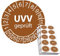 100 x UVV Prüfplaketten/Sicherheitsplaketten 30 mm Durchmesser mit untersch. Beschriftungen (2025)