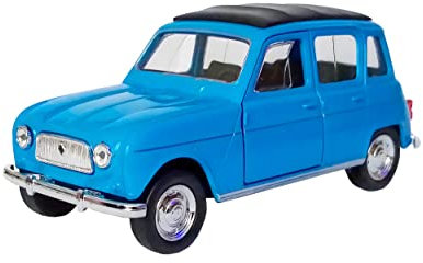 Renault 4 R4 Quatrelle Modellauto Welly Metall Modell Auto Spielzeugauto Spielzeug Kinder Geschenk 4-Varianten 55 (Blau)