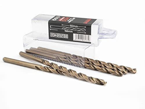 Ferrcan Brocas para metal HSS DIN340 M35 cobalto de talla larga (pack de 5 unidades por medida) (6.75mm)