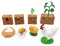 JZK 2 Juegos Figuras etapas Ciclo Vida de un Pollo y Planta, Ciclo Vida Planta Frijol, Modelos Ciclo Vida Pollo, Juguetes Ciclo Vida Animal, Ciclo Vida Huevo al Pollito, juguet educación temprana