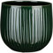 Mica Decorations Pot de fleurs à feuilles de palmier - 29x29x25 cm - Céramique - Vert foncé