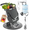 Allyson Rechteckiger Einkaufswagen - Ergonomischer, Klappbarer Shopping Trolley mit 56L Wasserdichter Tasche, Geräuschlose Räder - Ideal für Senioren, Camping, Reisen & Alltag (Dunkelgrau)