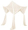 LOVIVER 4 Eckpfosten-Himmelbett-Vorhang, Himmelbett-Vorhänge, Kinderbett-Zelt, Heim-Hängebett-Volant für Damen- und Kinderzimmer, Beige