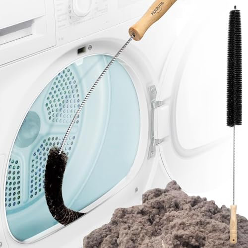 KHDULQ 1 Paquete de Cepillo para Radiador de 70cm, Cepillo de Limpieza, Cepillo para Limpieza de Secadora, Cepillo de Limpieza con Mango de Madera, Cepillo para Quitar el Polvo del Radiador