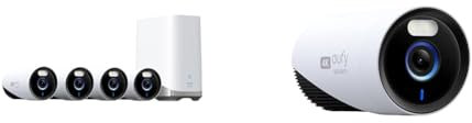 eufy Security eufyCam E330 Überwachungskamera aussen 4 Set & eufyCam E330 (Professional) Zusatz-Überwachungskamera für Außen