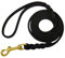 LWBMG Leder-Hundeleine für kleine Hunde, 1,8 m, dünne geflochtene Hundeleine, weiches Echtleder, Trainingsleine für kleine und mittelgroße Hunde, 1,9 x 1,8 m, Schwarz