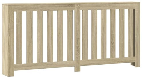 Gecheer Sonoma Oak Engineered Wood Radiator Cover Cabinet with Shelf, 175 x 20 x 82 cm - Modern Decor for Living Room Model852755