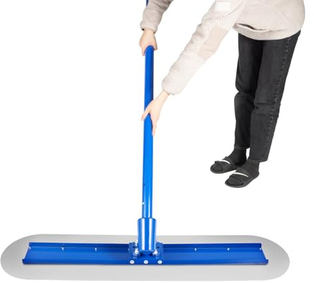 Bull Float Concrete Easy Float Kit Manganese Steel Concrete Float Tool Stainless Steel Concrete Float Smoothing Trowel Cement Tool 1.8M