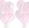 24pz Palloncini in Lattice Rosa con Fiocco per Decorazioni per Feste, Palloncini di Compleanno con Fiocco Decorazioni per Rivelazione del Sesso del Bambino per Fidanzamento Laurea Festa
