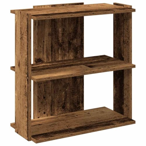 vidaXL Bücherregal 3 Böden Altholz-Optik 60x30x60 cm Holzwerkstoff