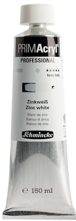 Schmincke PRIMAcryl Professional Zinkweiß 150 ml Tube, 13 100 019