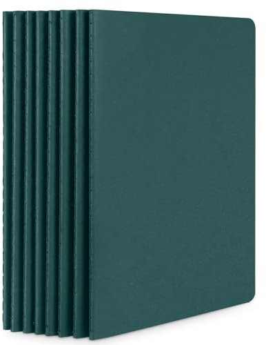 Yarotm Notizbuch A5 Dotted - 8 PCS Dunkelgrün Notizbücher - 100GSM Papier Tagebuch Gepunktet 5mm - 14x21cm Journal Notebook A5-60 Seiten/30 Blatt Notizblock A5 Reisetagebuch Diary