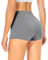 TNNZEET Radlerhose Damen Hohe Taille Shorts Bauchweg Hotpants Kurze Sporthose Leggings Boxershorts für Yoga Gym （Hellgrau S/M